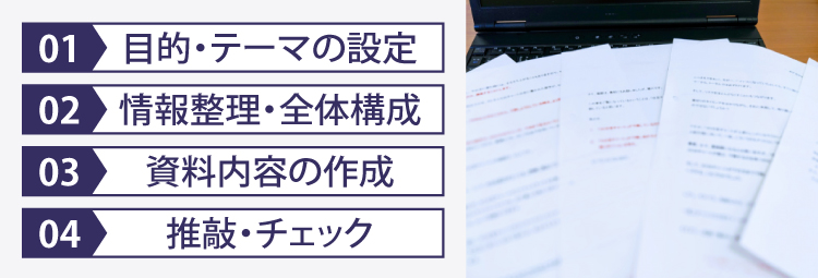 研修資料の作り方・作業の流れ